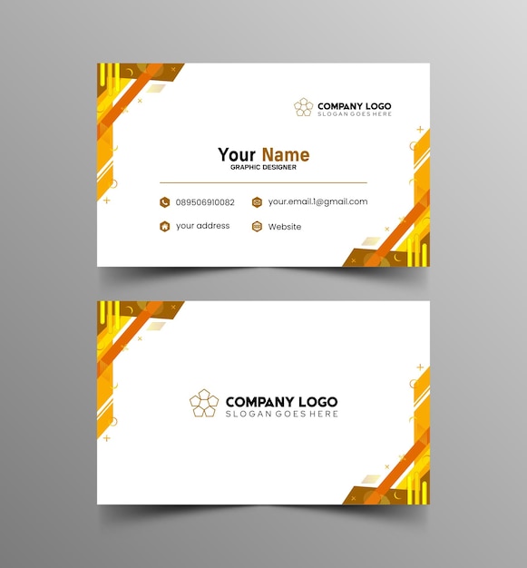 Modelo de diseño simple de nombre y tarjeta de identificación 8