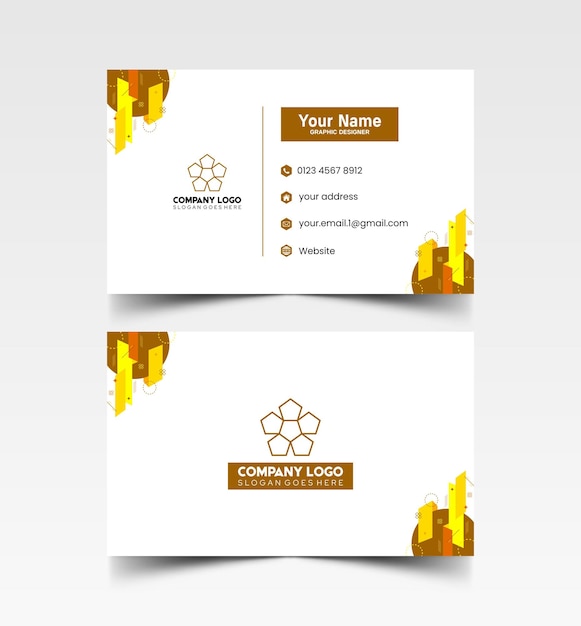 Modelo de diseño simple de nombre y tarjeta de identificación 8