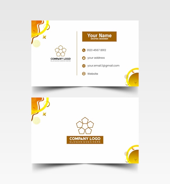 Modelo de diseño simple de nombre y tarjeta de identificación 8