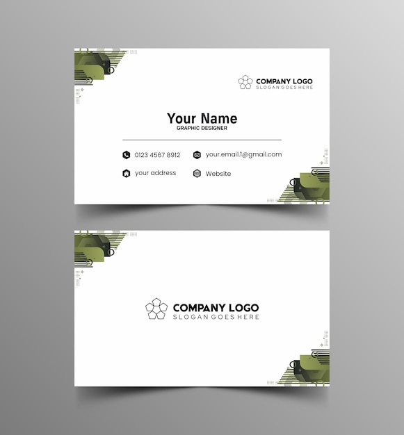 Modelo de diseño simple de nombre y tarjeta de identificación 9