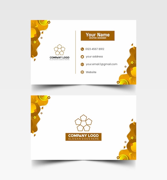 Modelo de diseño simple de nombre y tarjeta de identificación 9