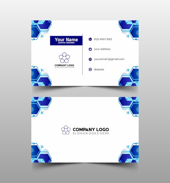 Modelo de diseño simple de nombre y tarjeta de identificación 9