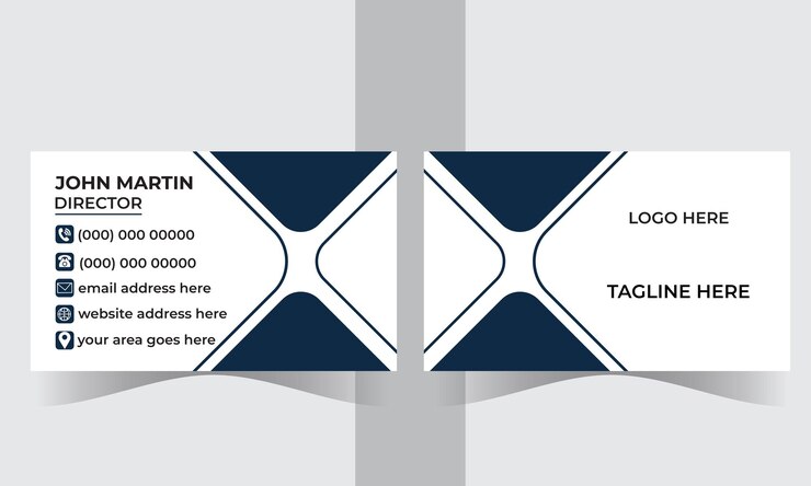 Modelo de diseño de tarjetas de visita corporativas modernas