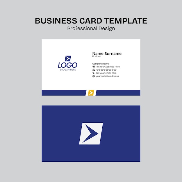 Modelo de diseño de tarjetas de visita mínimo y moderno totalmente editable