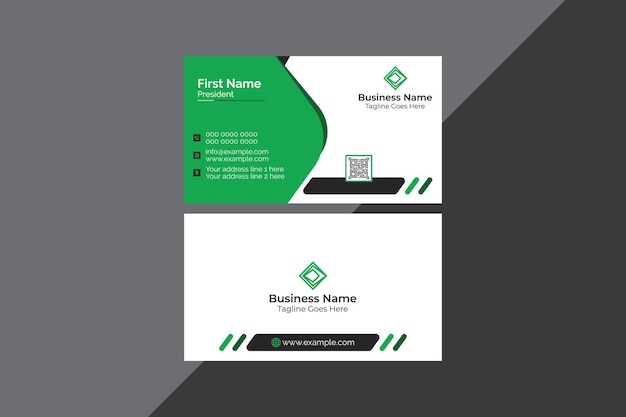 Modelo de diseño de tarjetas de visita modernas creativas