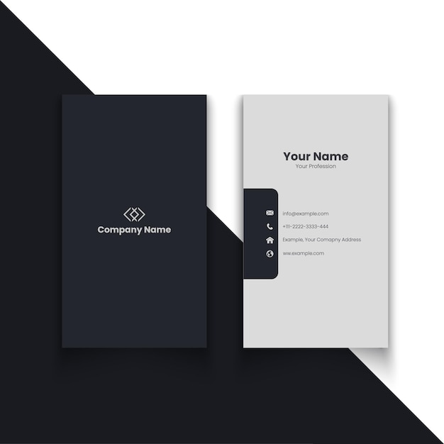 Modelo de diseño de tarjetas de visita modernas y minimalistas