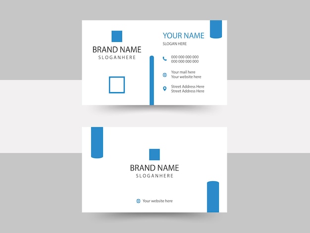 Modelo de diseño de tarjetas de visita modernas