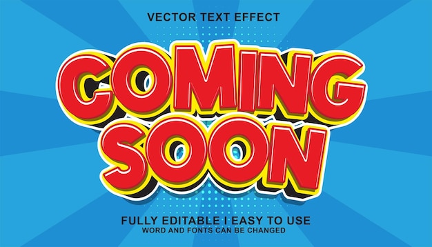 Modelo de estilo de efecto de texto 3D editable que llegará pronto