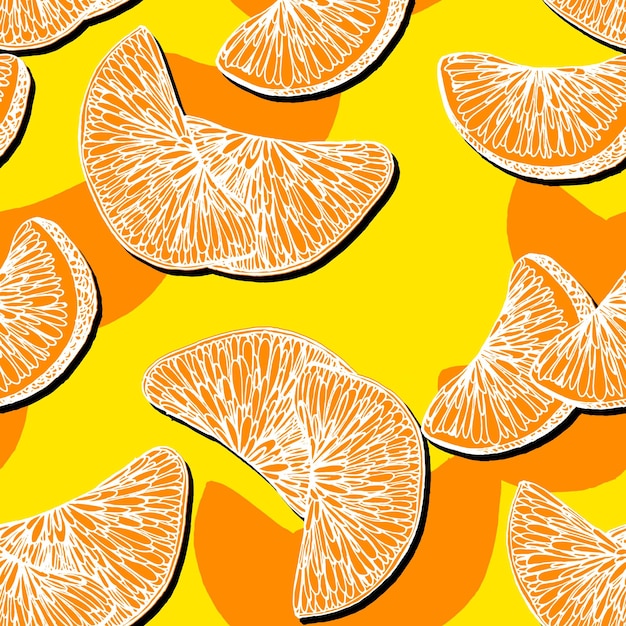 Modelo floral de cítricos de mandarina