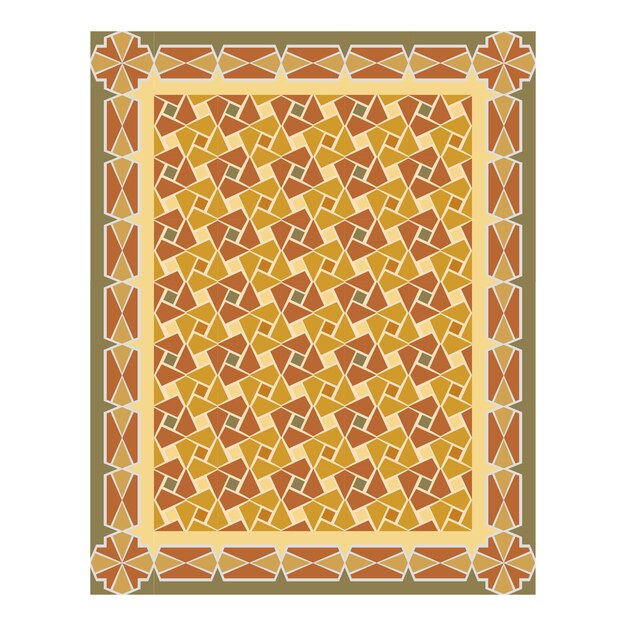 Modelo floral sin costuras de estilo Art Nouveau en una paleta vintage