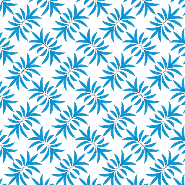 Modelo floral de hojas geométricas