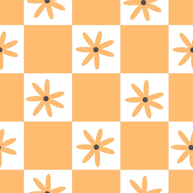Modelo de flores bonitas sin costuras Moderno patrón de flores para envolver adhesivos de papel tapiz