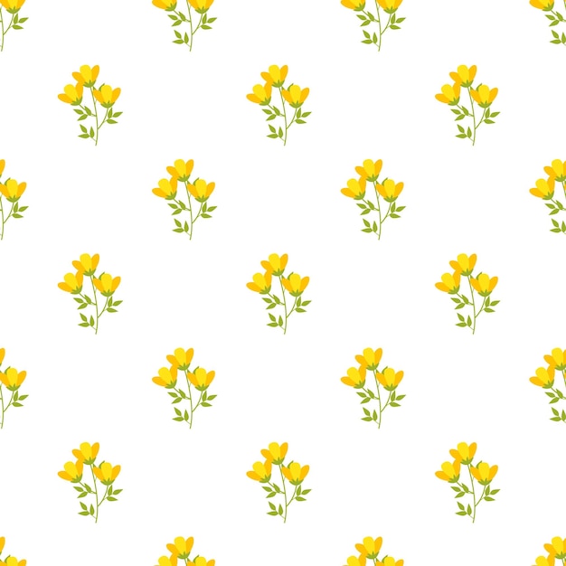 Modelo de flores pequeñas de acuarela vectorial libre