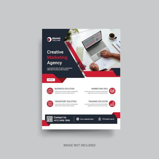 Vector modelo de folleto de negocios y corporativos diseño de plantillas vectoriales de folletos de negocios abstractas