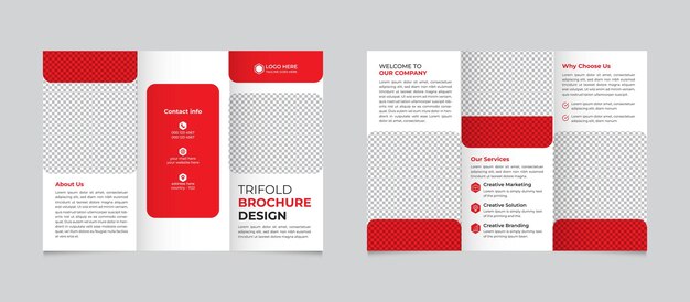 Modelo de folleto triplete