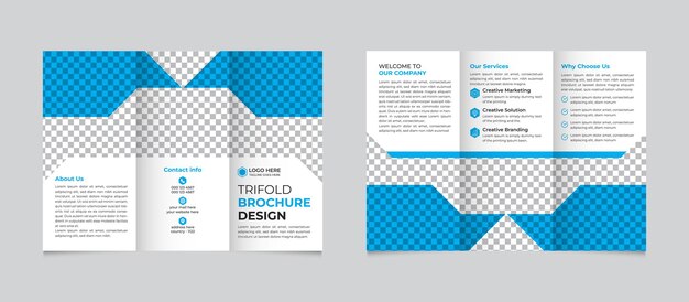 Modelo de folleto triplete