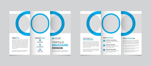Modelo de folleto triplete