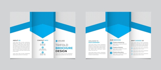 Modelo de folleto triplete