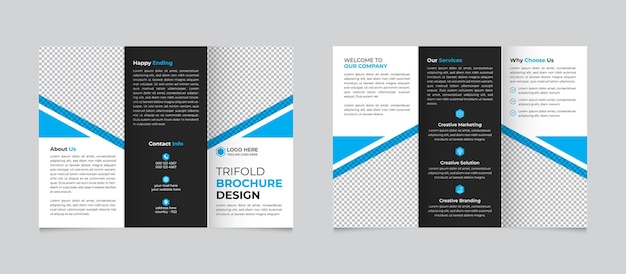Modelo de folleto triplete