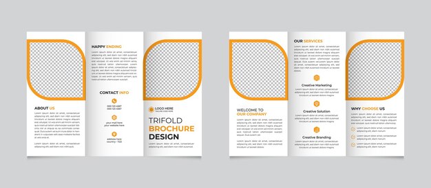 Modelo de folleto triplete