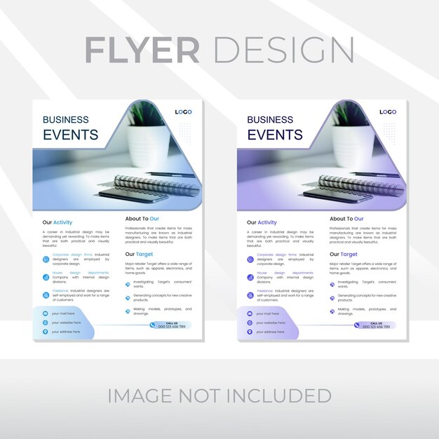 Modelo de folleto de venta de negocios corporativos de vector vertical de marketing digital moderno de EPS