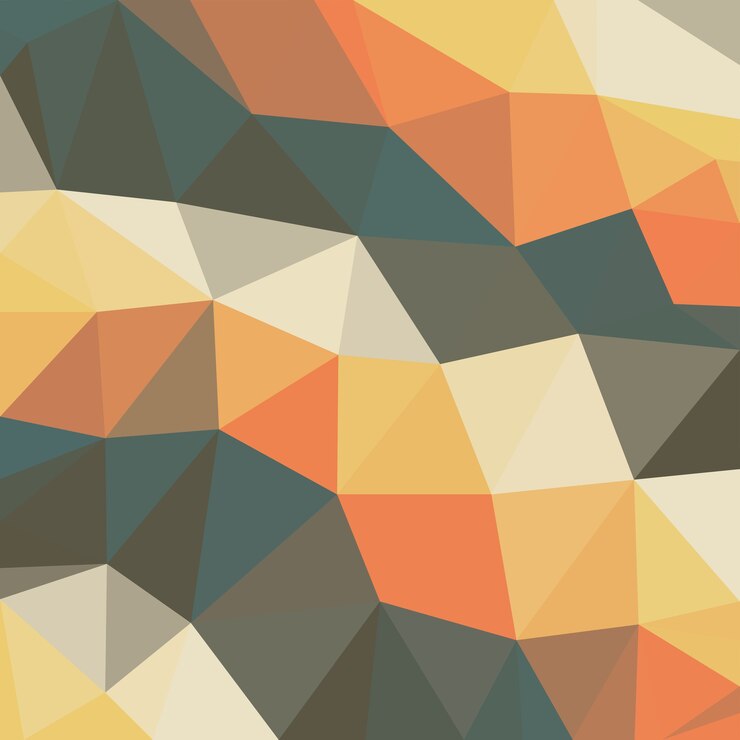 Modelo de fondo abstracto multi color polietileno baja forma triangular