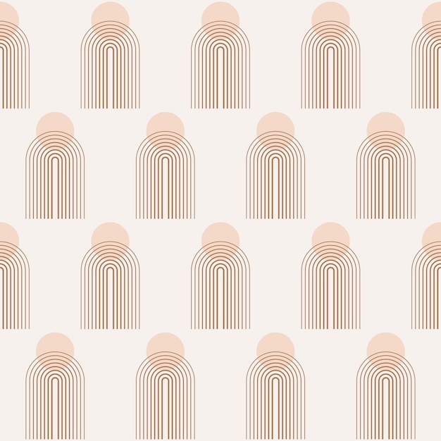 Modelo de fondo sin costuras Diseño de fondo de patrón de tela textil de estilo boho minimalista