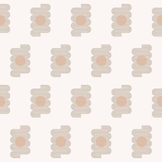 Modelo de fondo sin costuras Diseño de fondo de patrón de tela textil de estilo boho minimalista