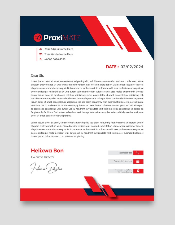 Modelo gratuito de identidad corporativa vectorial para negocios y encabezados corporativos