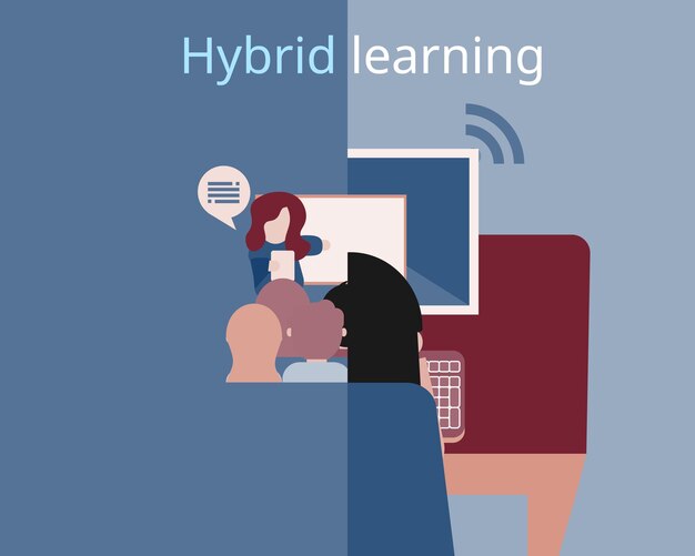 Modelo hybrid learning para aprender tanto desde casa como presencial