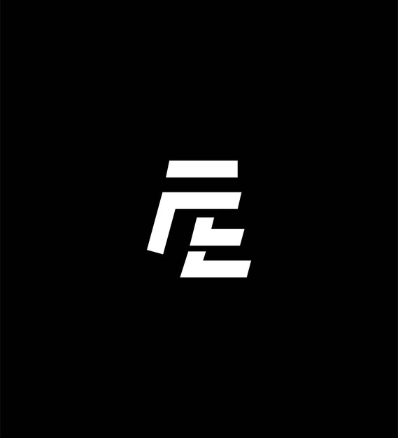 Modelo de identidad de marca del icono de la letra CF del logotipo