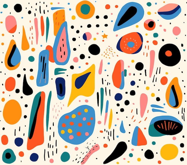 Modelo de ilustración vectorial contemporáneo hecho a mano con varios triángulos de cuadrados simétricos