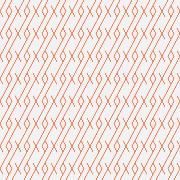 Modelo de ilustración vectorial de línea diagonal naranja sin costuras en fondo blanco