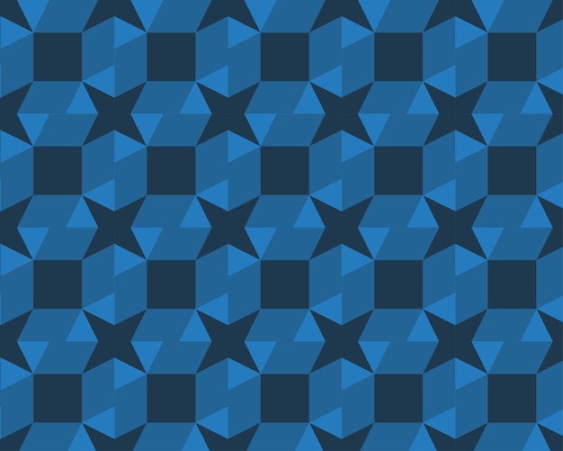 Modelo inconsútil abstracto geométrico, con combinación de color azul, fondo