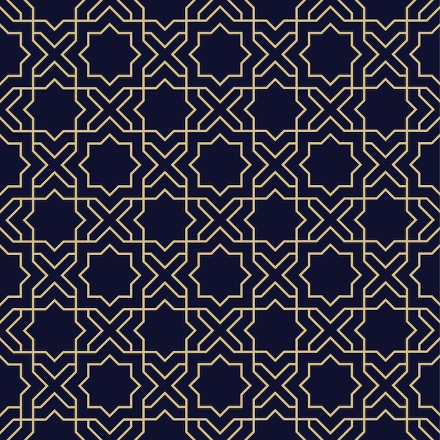 Modelo inconsútil árabe abstracto con estrella