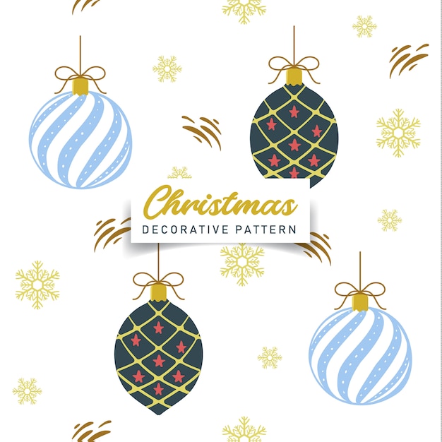 Modelo inconsútil de la bola decorativa de la Navidad.