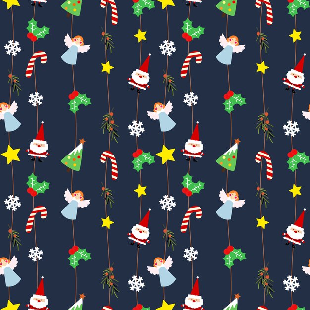 Modelo inconsútil de los elementos lindos de la Navidad.