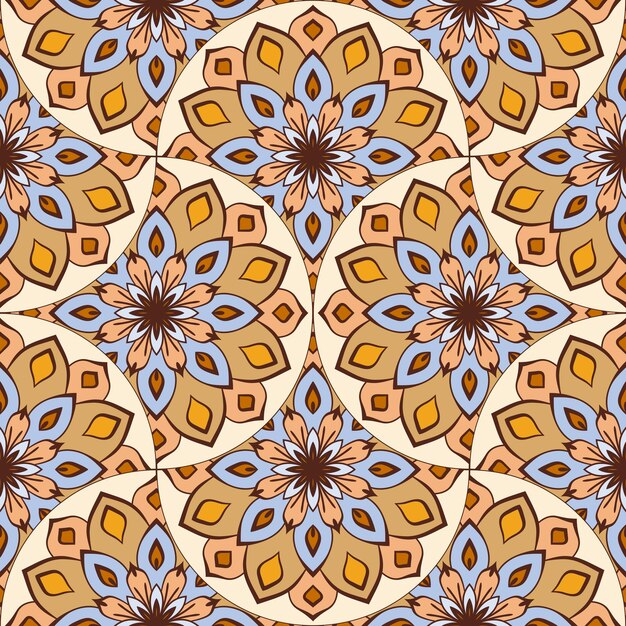 Modelo inconsútil de la escala de peces geo abstracto. Baldosas ornamentales, fondo de mosaico. Infinito de patchwork