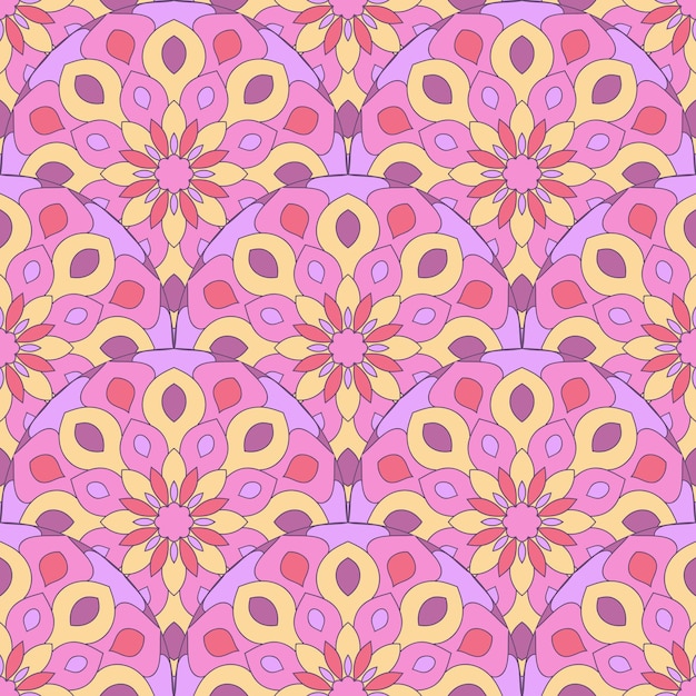 Vector modelo inconsútil de la escala de peces geo abstracto. baldosas ornamentales, fondo de mosaico. infinito de patchwork