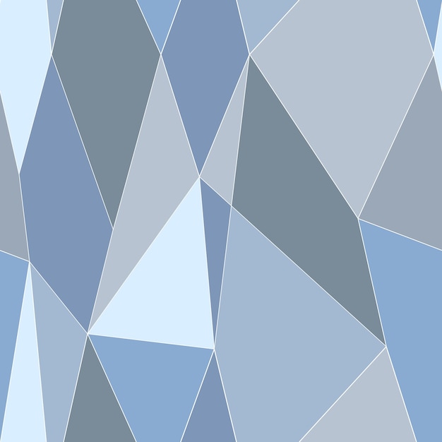Modelo inconsútil del estilo abstracto del vitral. Patrón poligonal de baja poli. Ilustración vectorial.