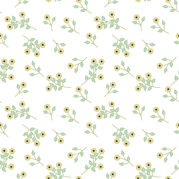 Modelo inconsútil floral lindo