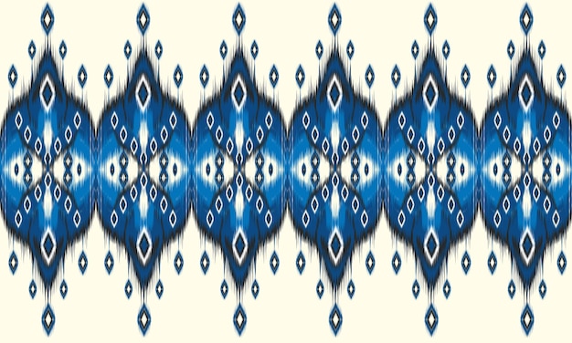 Modelo inconsútil geométrico étnico oriental ikat.