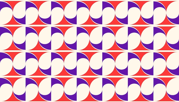 Modelo inconsútil geométrico retro abstracto. Fondo de adorno decorativo al estilo de los años 60 o 70. retro