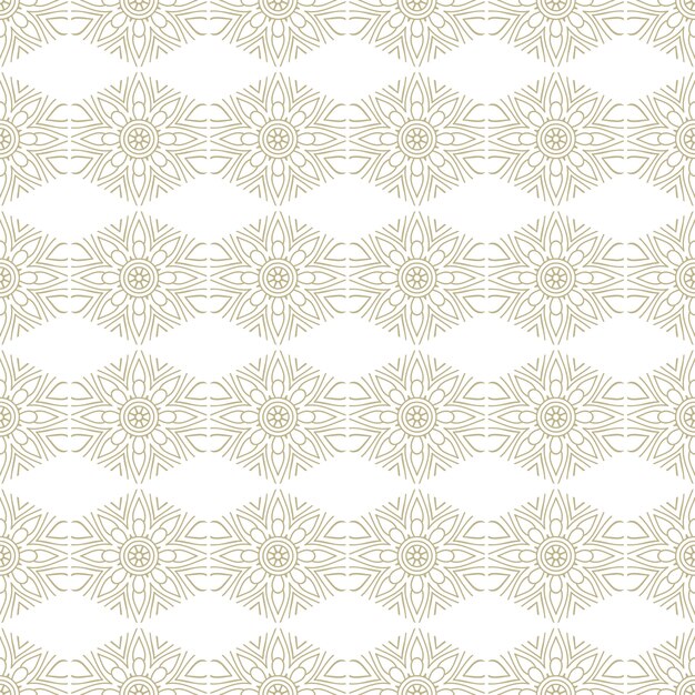 Modelo inconsútil oriental y ornamental, estilo mandala