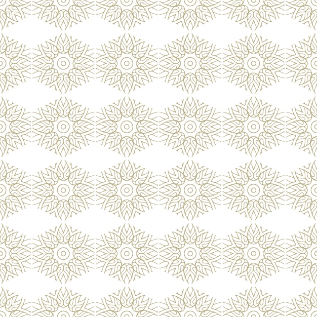 Modelo inconsútil oriental y ornamental, estilo mandala