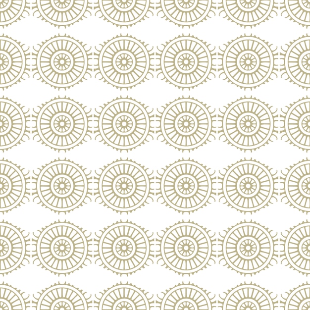 Modelo inconsútil oriental y ornamental, estilo mandala