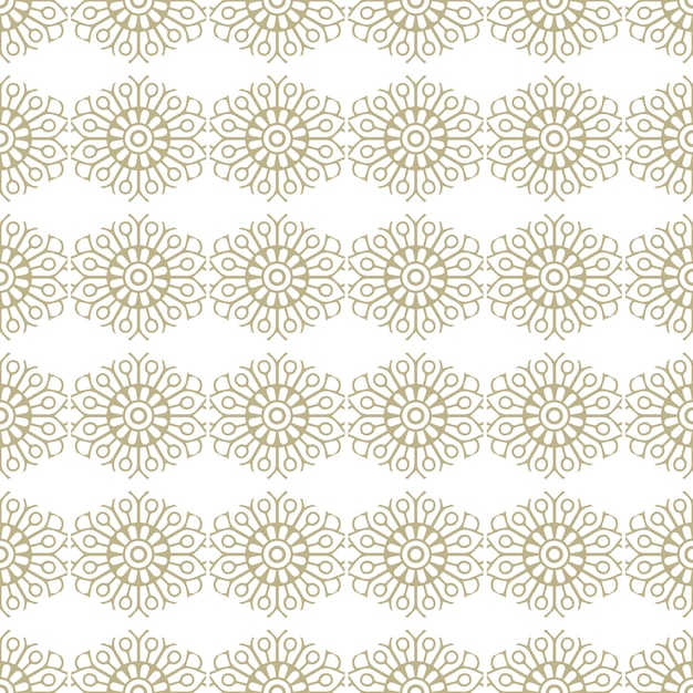 Modelo inconsútil oriental y ornamental, estilo mandala