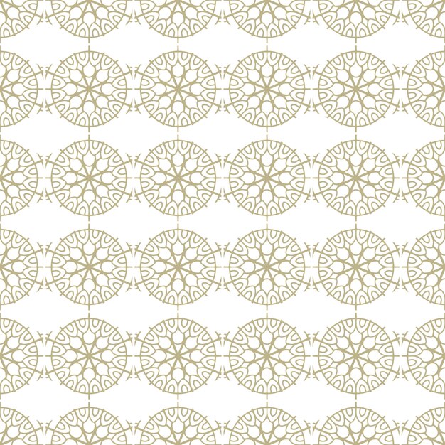 Modelo inconsútil oriental y ornamental, estilo mandala