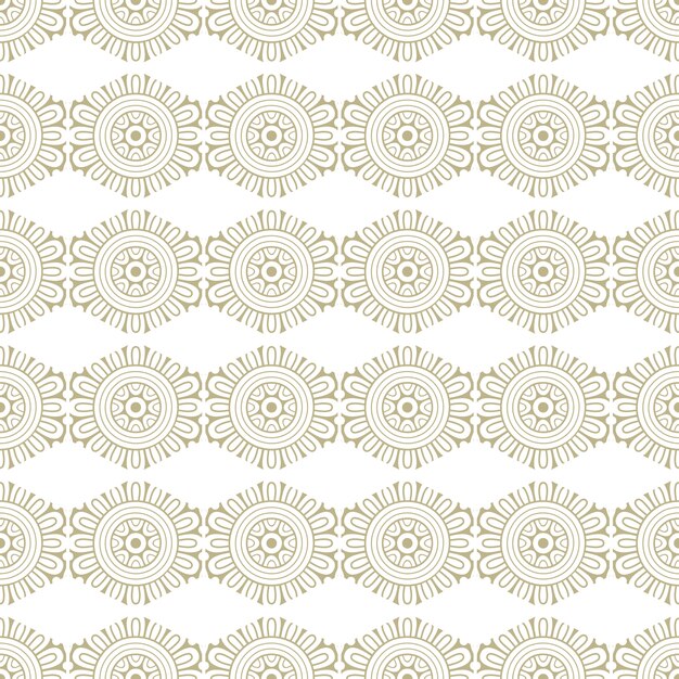 Modelo inconsútil oriental y ornamental, estilo mandala