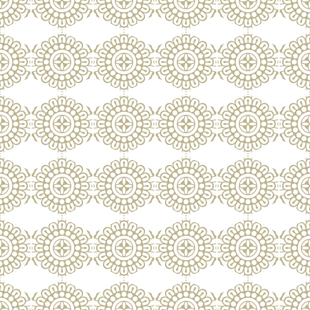 Modelo inconsútil oriental y ornamental, estilo mandala